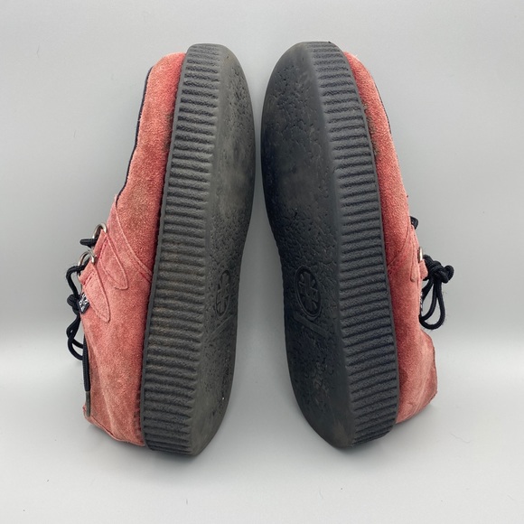 T.U.K. suede platform creeper US Women’s 5 Burgundy FM1906 - Picture 7 of 10